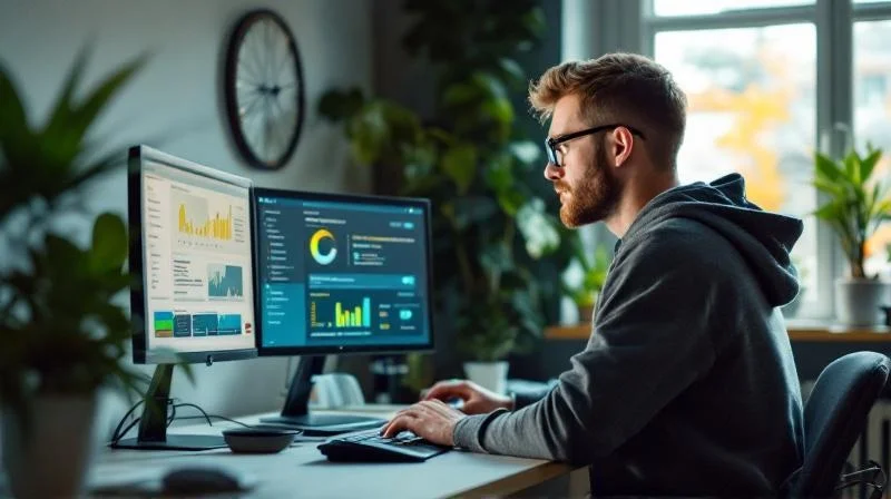 Quereinsteiger im Kasseler Homeoffice nutzt KI-Workflows für Energietechnik-Anwendungen